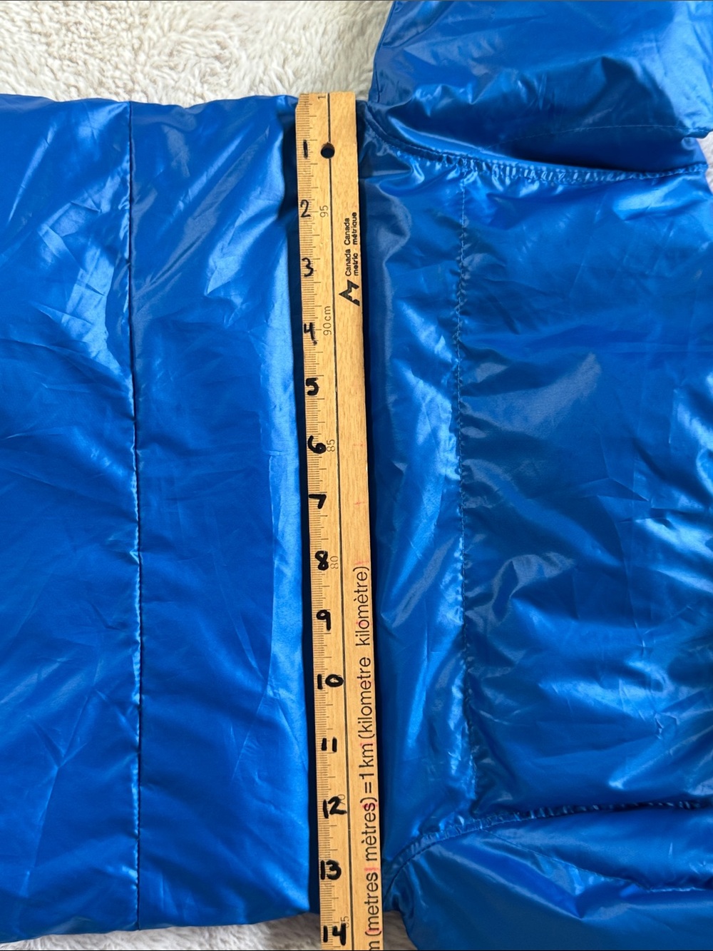 Columbia Snuggly Bunny Bunting Blue Puffer Snowsuit 12-18 Months - Picture 10 of 10